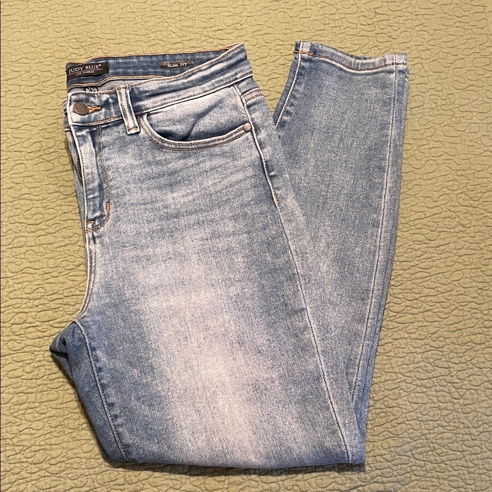 Judy Blue Light Wash High-Rise Skinny Jeans